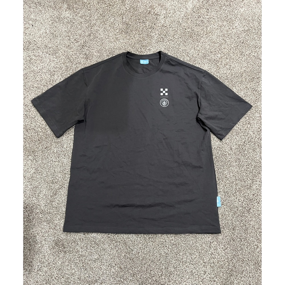 Manchester City FC x OKX Training T-Shirt Mens 3XL Charcoal Grey Cotton Tee